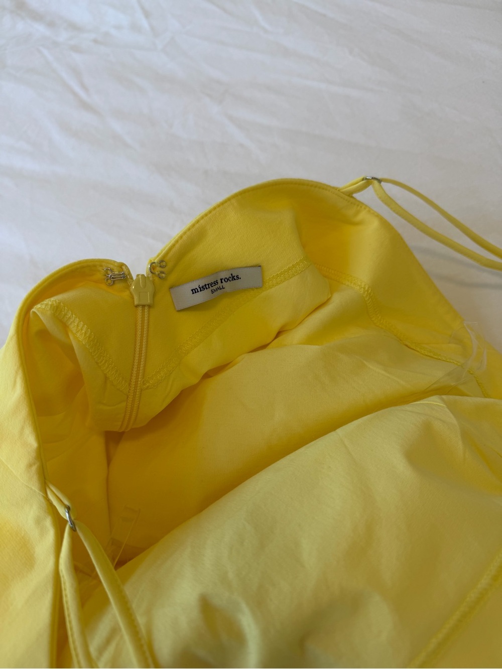Mistress Rocks Open Back Summer Limoncello Mini Dress - Picture 4 of 4